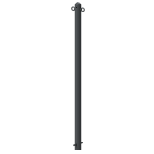 Ornamental bollard | Series 468B | � 60 mm | stationary, for casting in concretewith ground anchor, total length approx. 1400 mm | without lock | with 2 eyelets